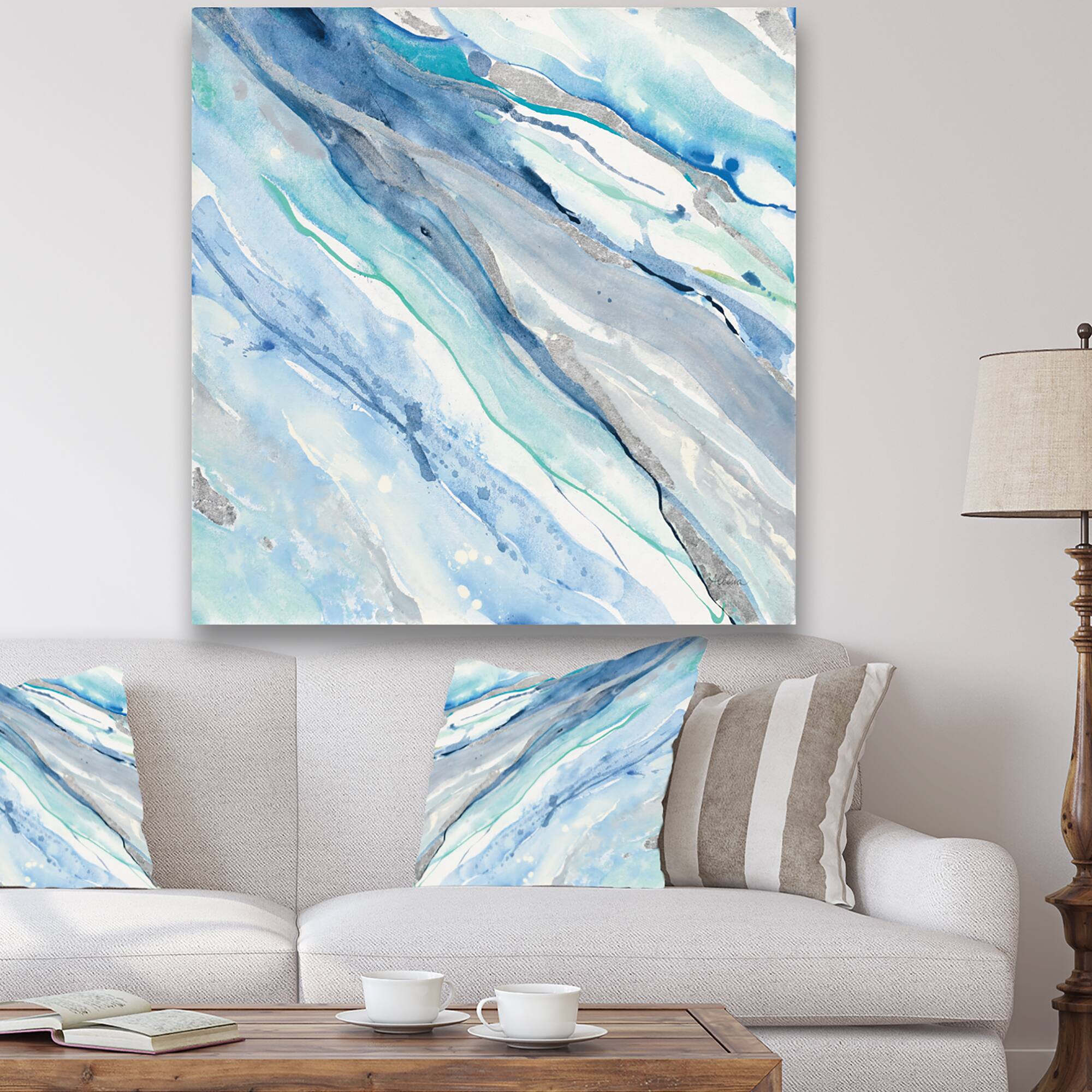Designart - Blue Silver Spring II